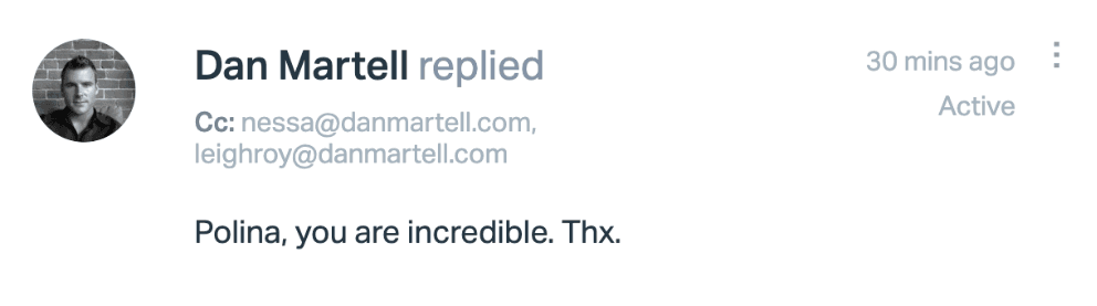 Dan Martell testimonial